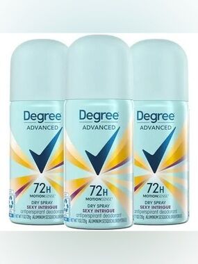 3 Pack of Degree Advanced 72H Dry Spray Antiperspirant Deodorant, 1 oz